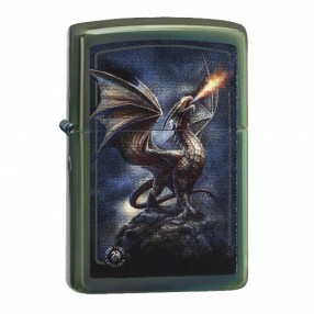 Zippo schwarz matt Anne Stokes Noble Dragon Feuerzeug