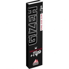 GIZEH Black King Size Slim+Tips