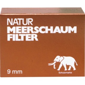 White Elephant Natur Meerschaum Pfeifenfilter 9mm
