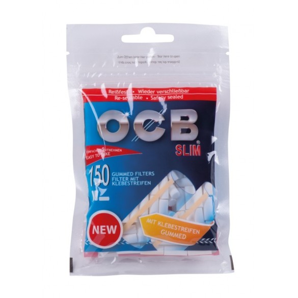 OCB Slim Filter10x 150 Stk. gummiert