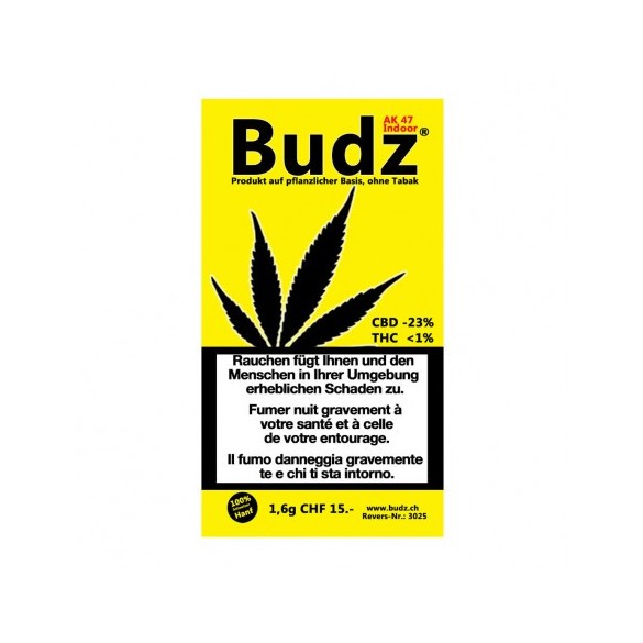 Budz CBD-Hanf Blüten Tabakersatz Indoor