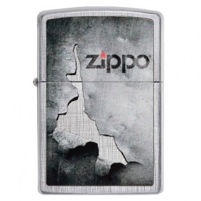 Zippo chrom Linen Weave Grilling Peeled Metal Design Feuerzeug  