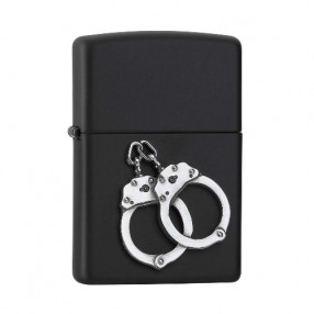 Zippo Handcuffs Emblem black Feuerzeug