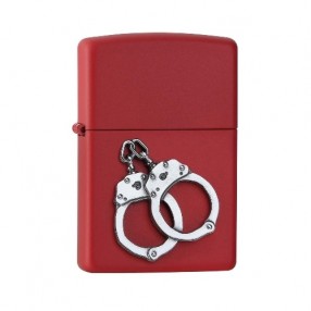 Zippo Handcuffs Emblem red Feuerzeug